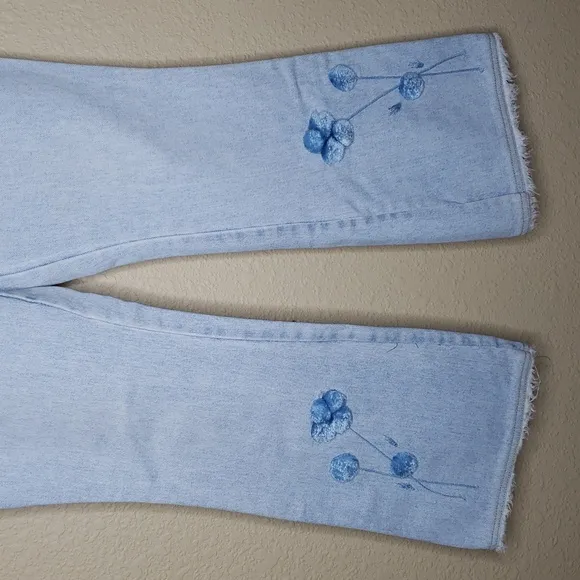 Impacto Brazilian Y2K Bootcut Flare Frayed Hem Jeans Size 42, 28 Waist Womens