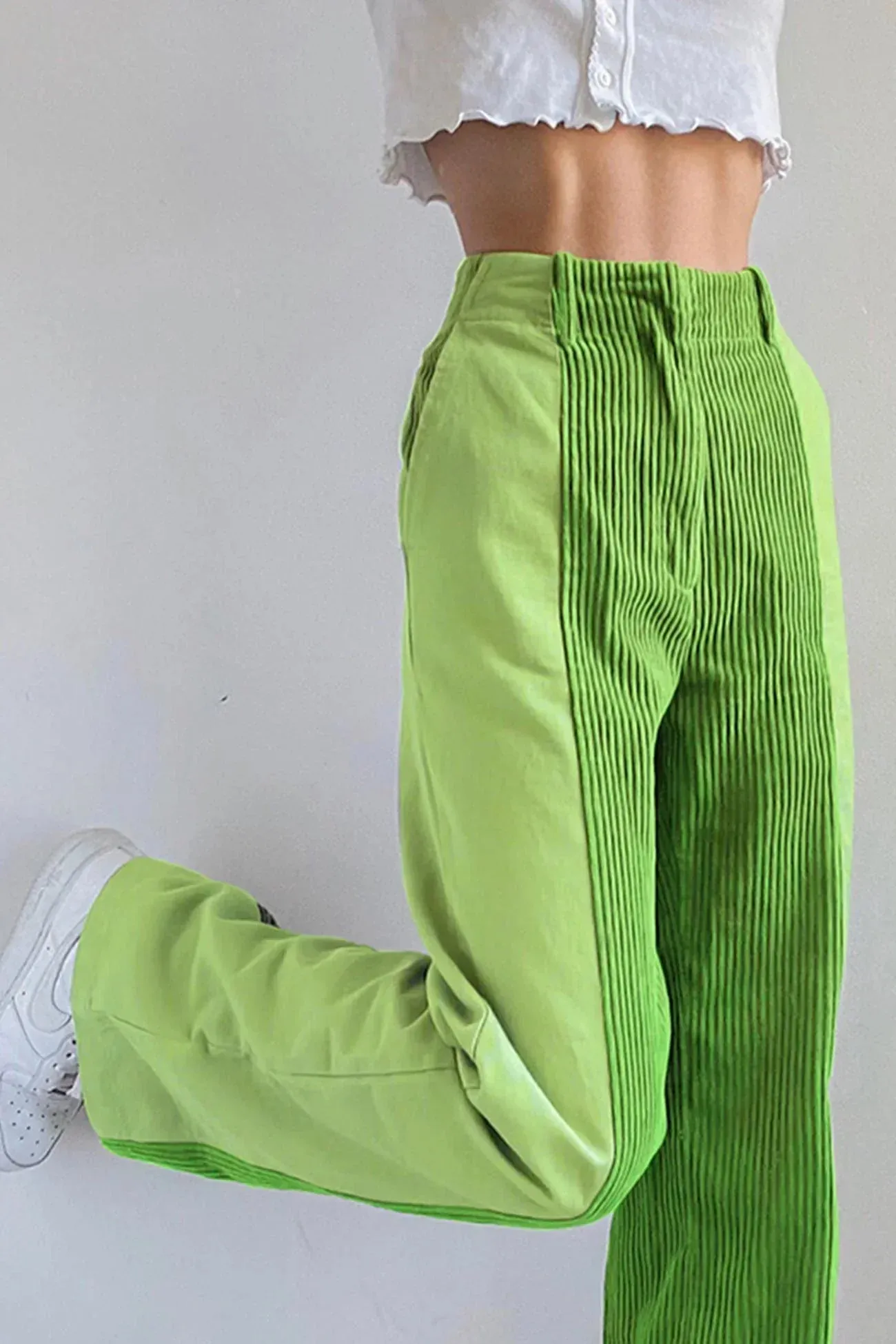 Isabella | Corduroy Pants with Patchwork | Creative Style | Comfortable Fit