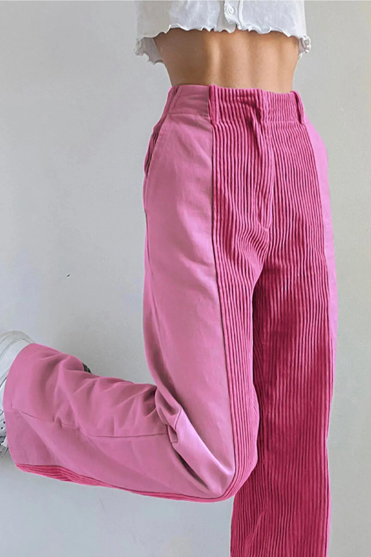 Isabella | Corduroy Pants with Patchwork | Creative Style | Comfortable Fit