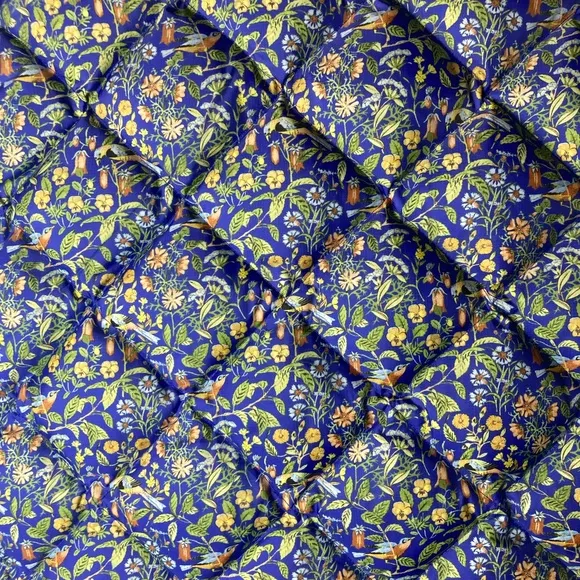 J. Crew X Liberty Fabric Excursion Quilted Down Blend Vest Catesby Floral Print