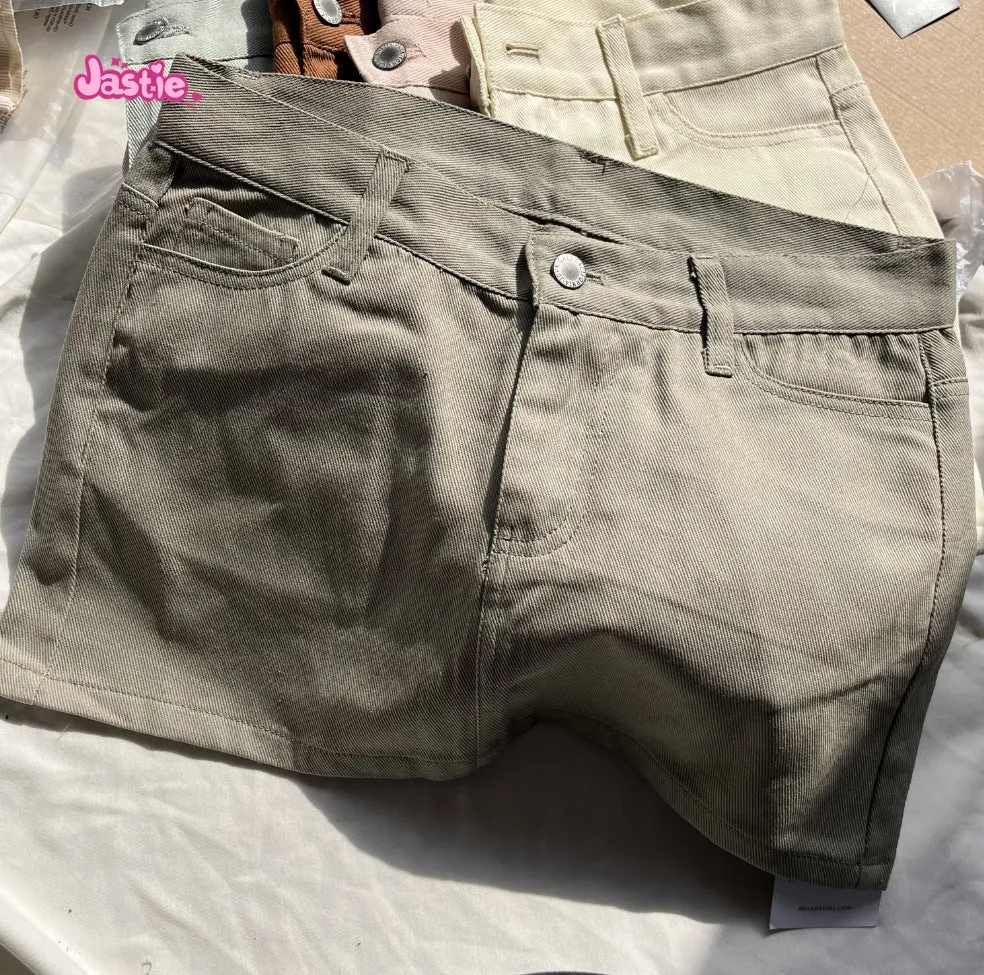 JazzHer Casual Women Blue Denim Mini Skirts Summer Vintage High Waist Pockets A-line Skirts Female Y2k Streetwear Slim Bottoms 2025
