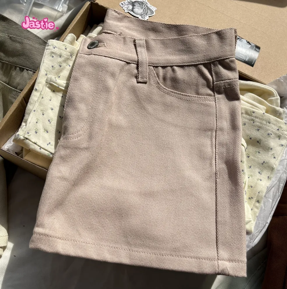 JazzHer Casual Women Blue Denim Mini Skirts Summer Vintage High Waist Pockets A-line Skirts Female Y2k Streetwear Slim Bottoms 2025