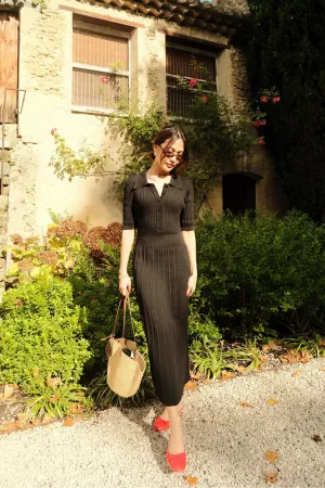 Jean Knit Dress in Black