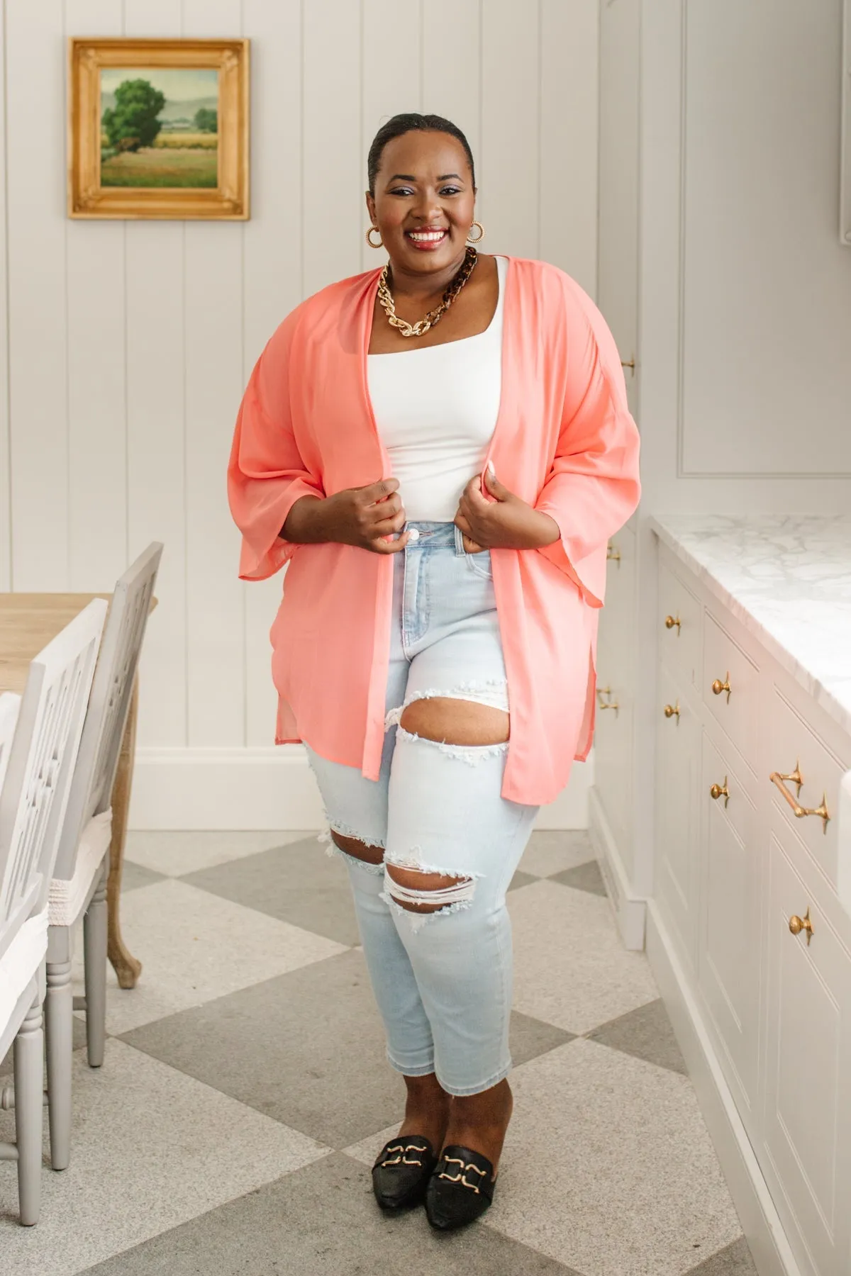 JUDY BLUE Super Light Destroyed Boyfriend Jeans