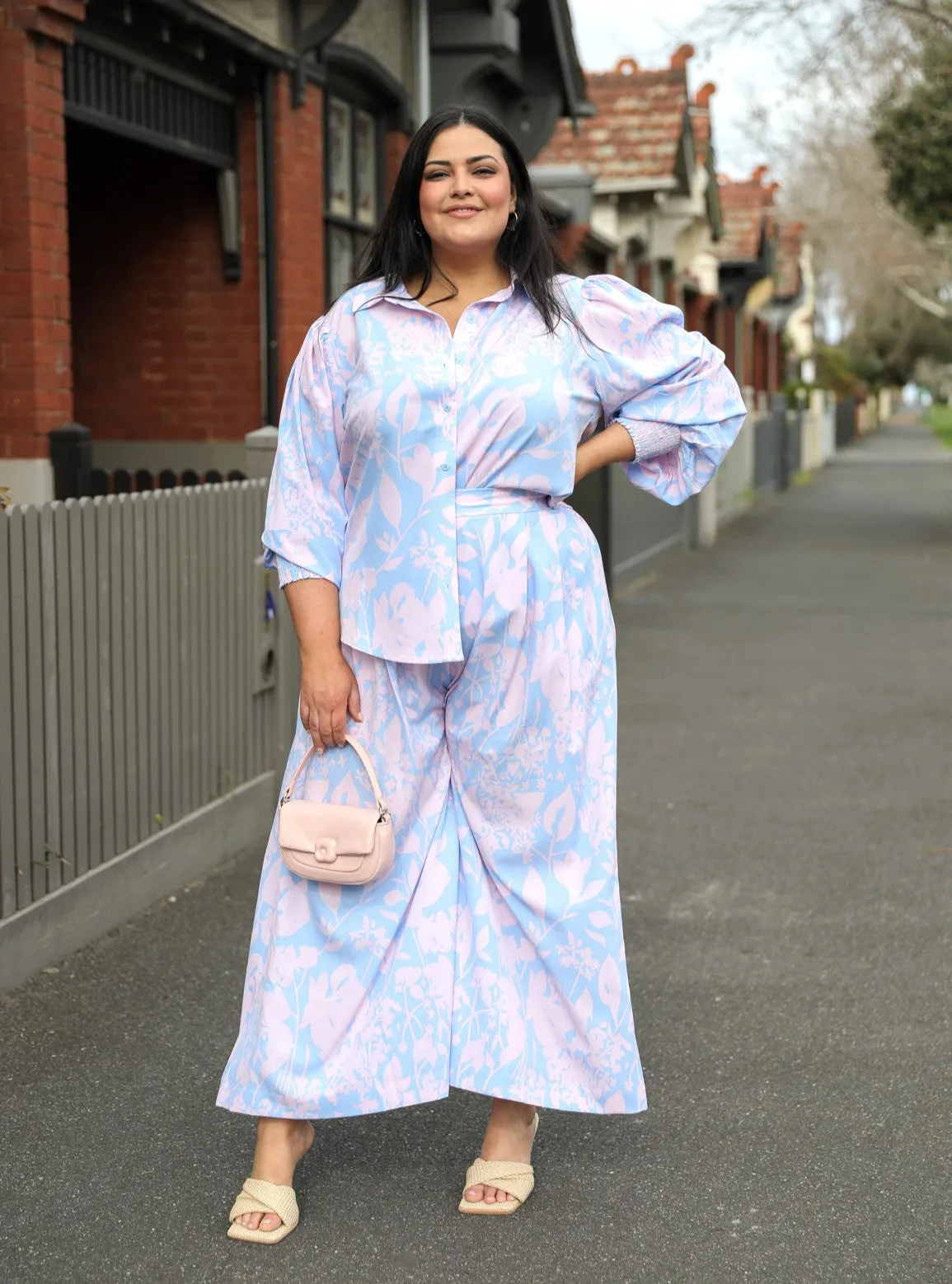 Kate Shirt - Blue Print