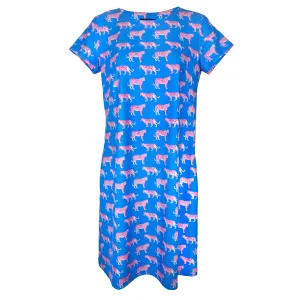 Key West Dress in Cougar Romp Blue