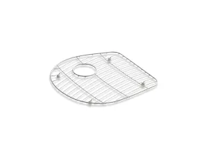 KOHLER K-6070 Iron/Tones Stainless steel sink rack, 16-3/8" x 16-5/16" for left-hand bowl of K-6498 Iron/Tones Smart Divide kitchen sink