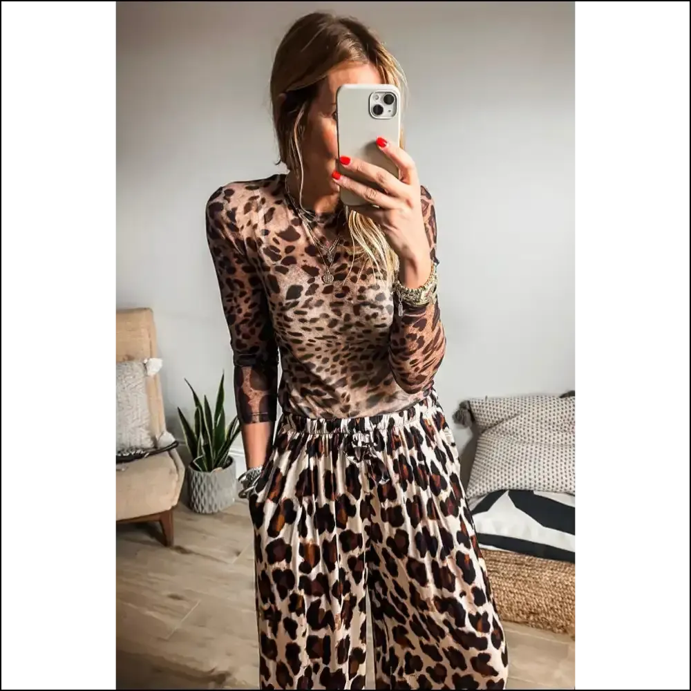 Leopard Long Sleeve Slim Top: so Fierce, It's Practically Illegal  🐆 Needful Things
