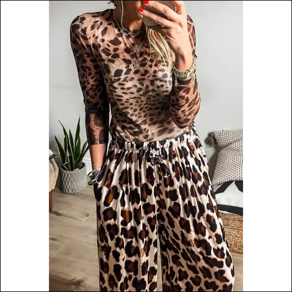 Leopard Long Sleeve Slim Top: so Fierce, It's Practically Illegal  🐆 Needful Things