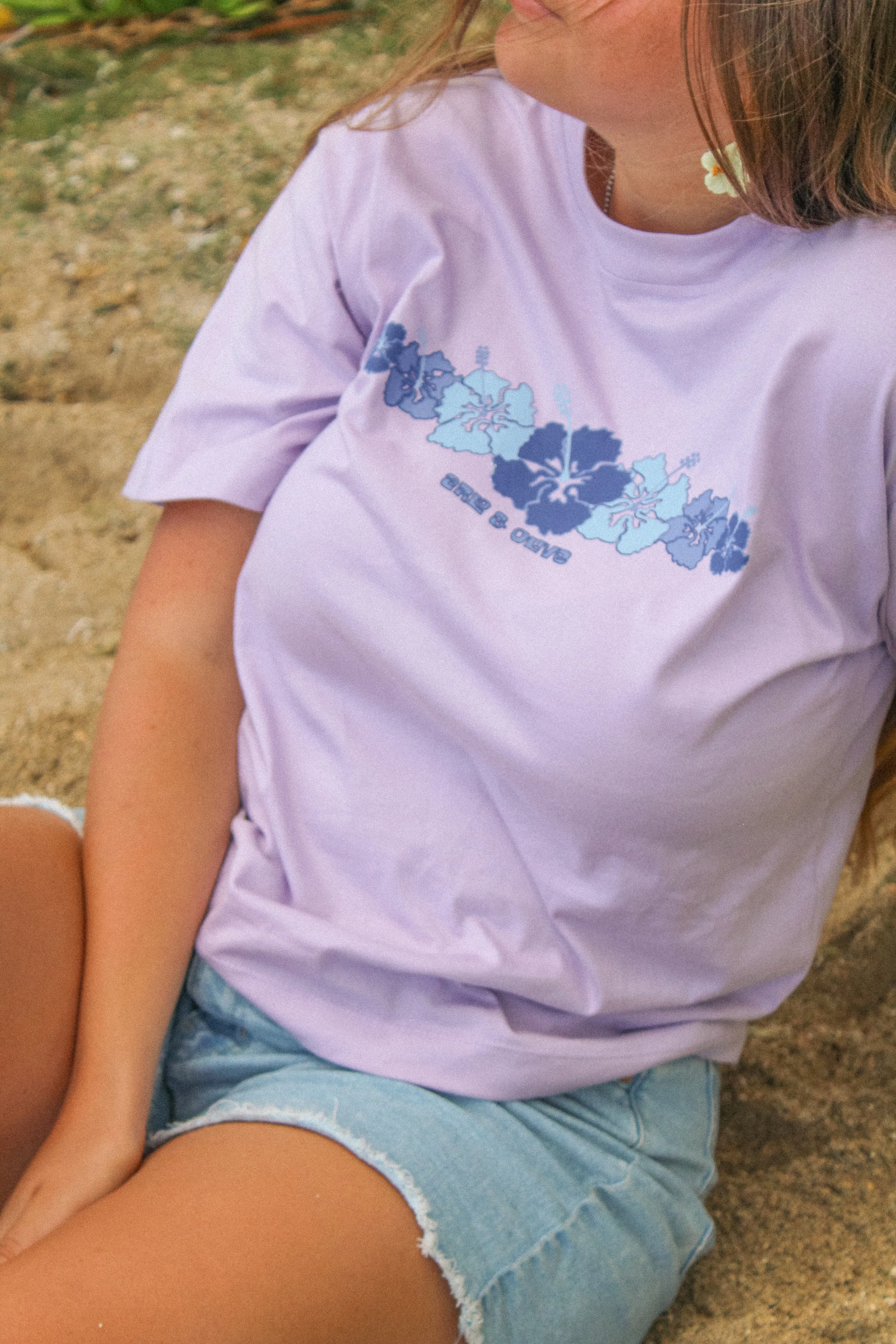 Lilac Bloom Boxy Tee