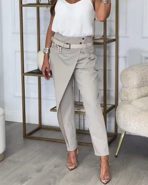 Lina | Asymmetrical Pants | Modern Elegance | Luxury Fabric