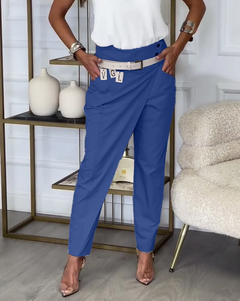 Lina | Asymmetrical Pants | Modern Elegance | Luxury Fabric