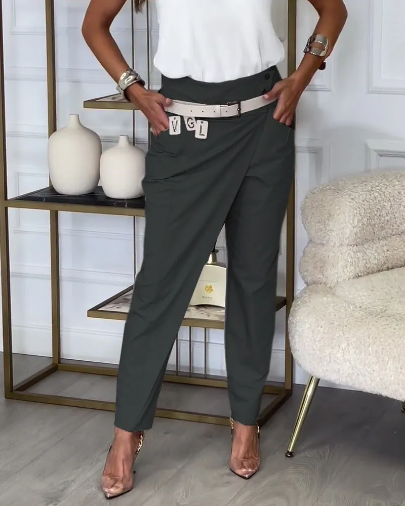 Lina | Asymmetrical Pants | Modern Elegance | Luxury Fabric