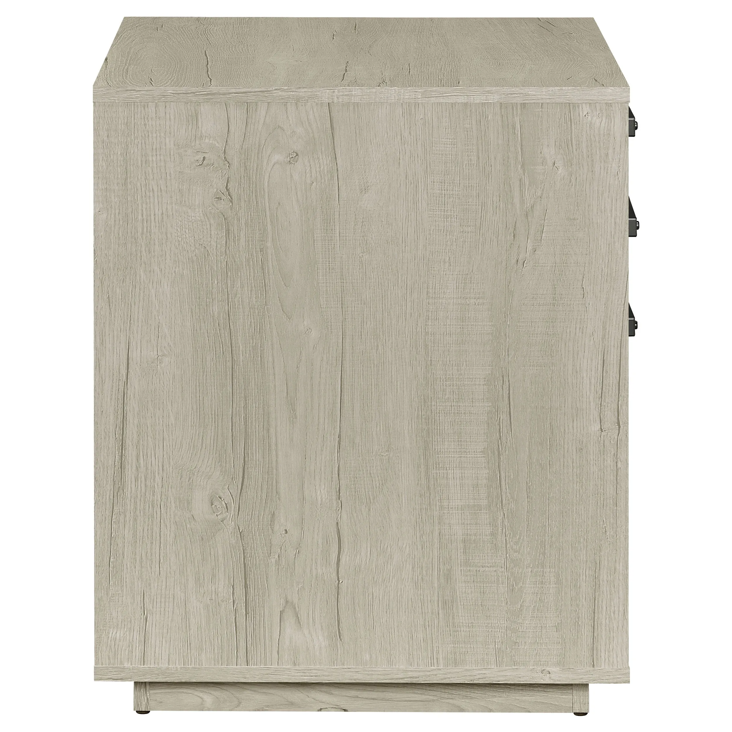 Loomis 3-drawer Home Office File Cabinet Whitewashed Grey