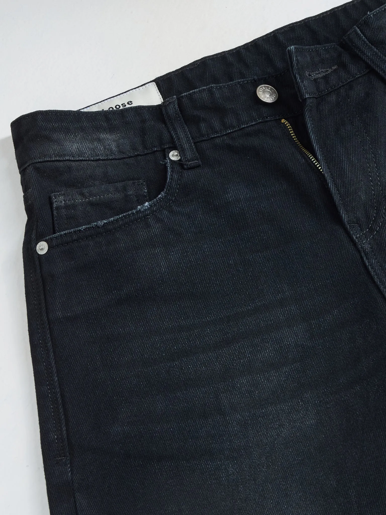 Loose Fit Black Jeans