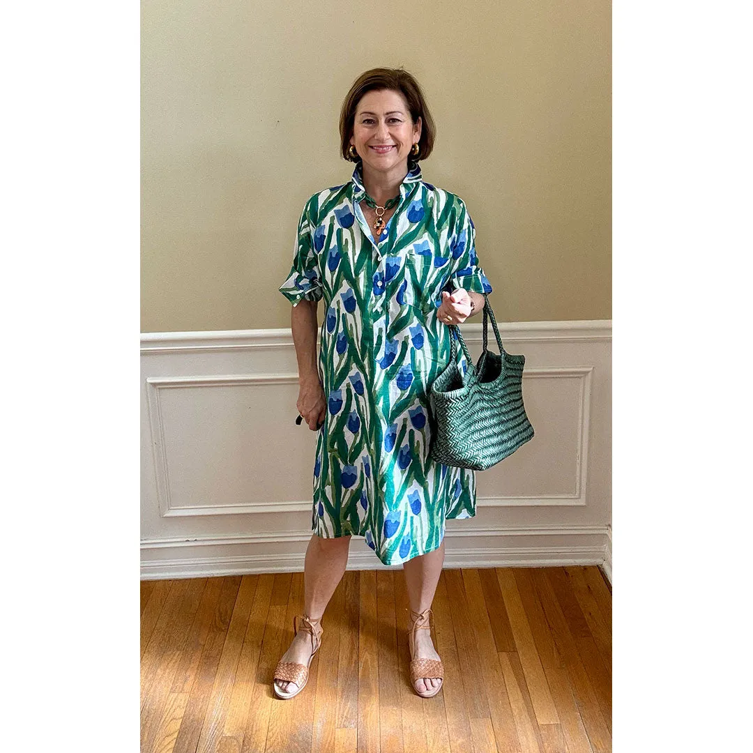 Lucia Short Dress - Tulips