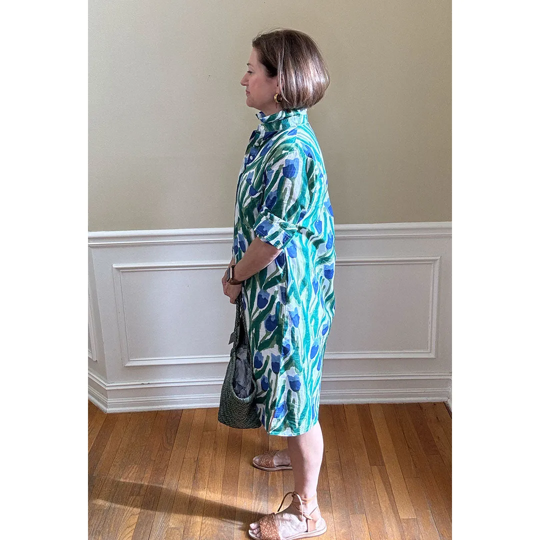 Lucia Short Dress - Tulips