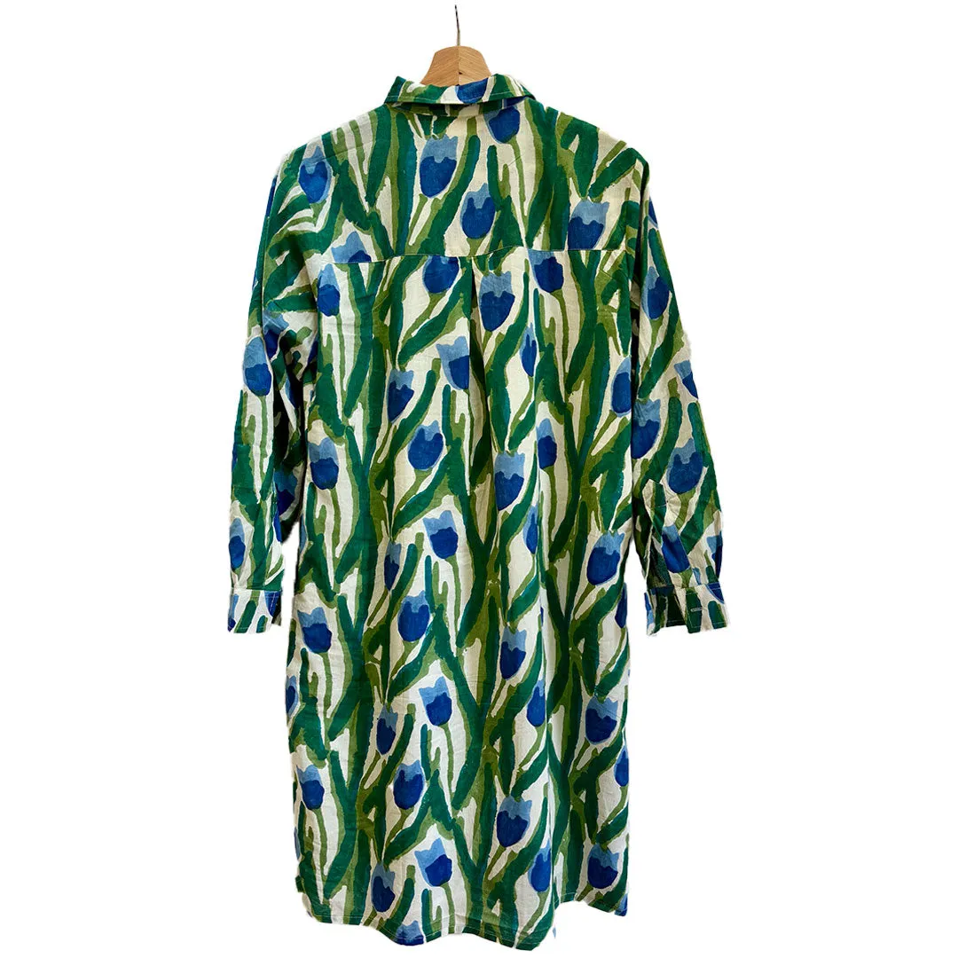 Lucia Short Dress - Tulips