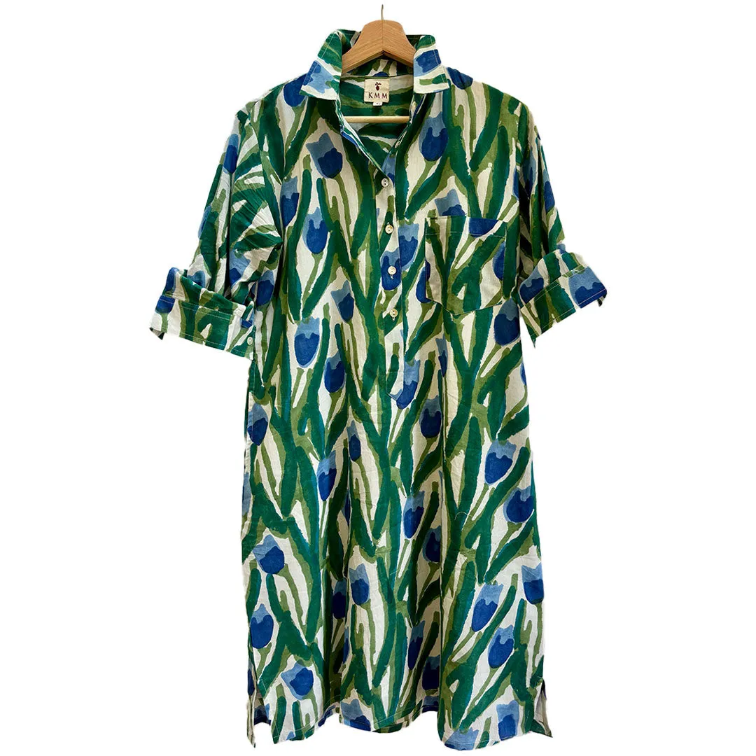 Lucia Short Dress - Tulips