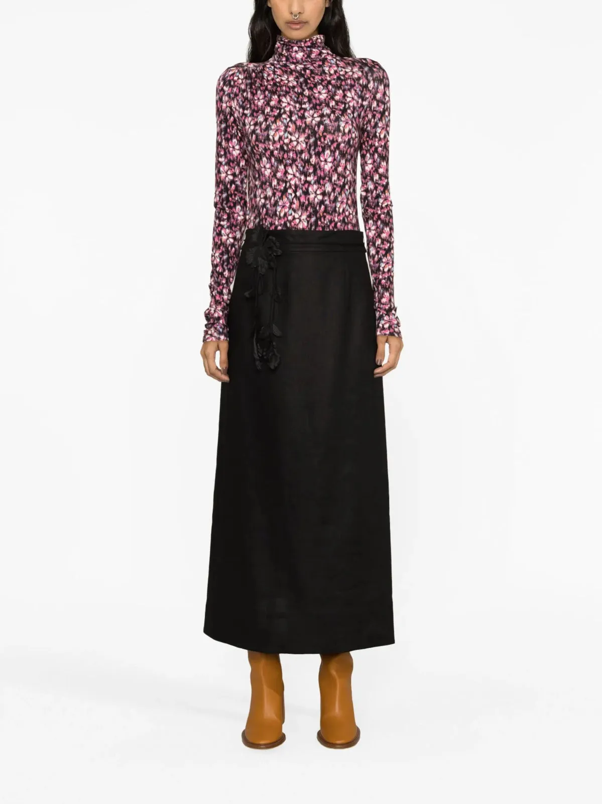 Luminosity Pencil Midi Skirt