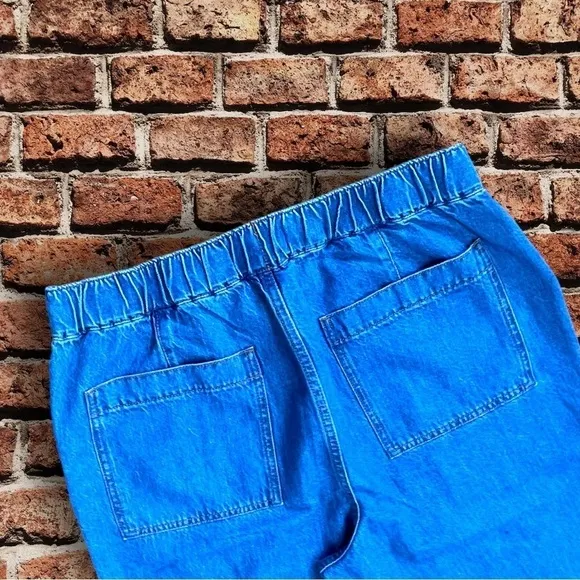 MADEWELL Denim Pull-On Loose Flare Pants High Elastic Waist N625 Size Medium