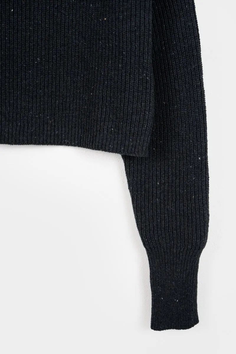 Maglia Cropped Donna Cotone Jeans Rigenerato Martina