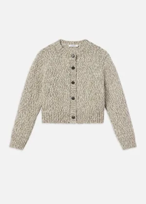 Marl Cardi Sweater (Cream)