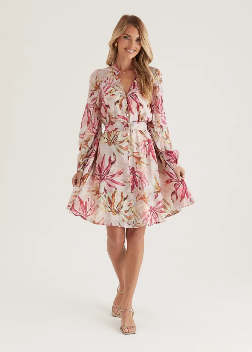 Micha Dress - Plum Floral