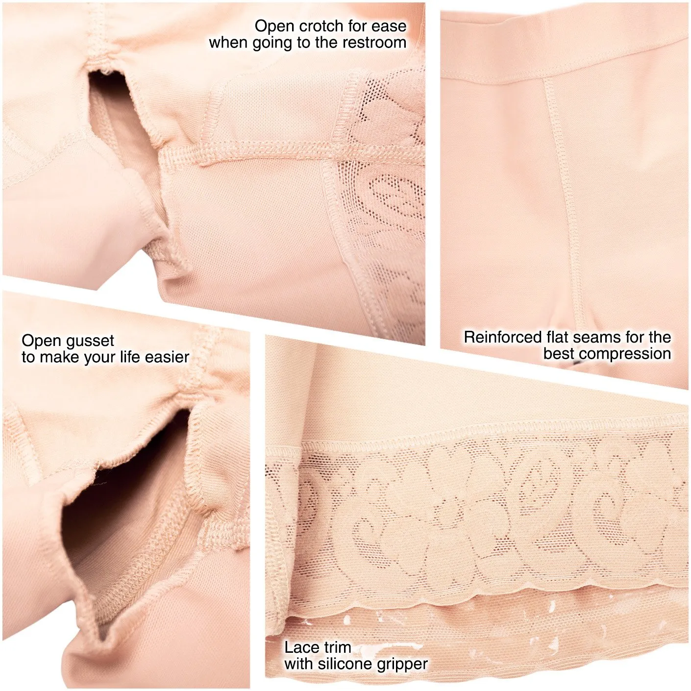 Mid-thigh Butt Lifter Compression Slimmer Panties