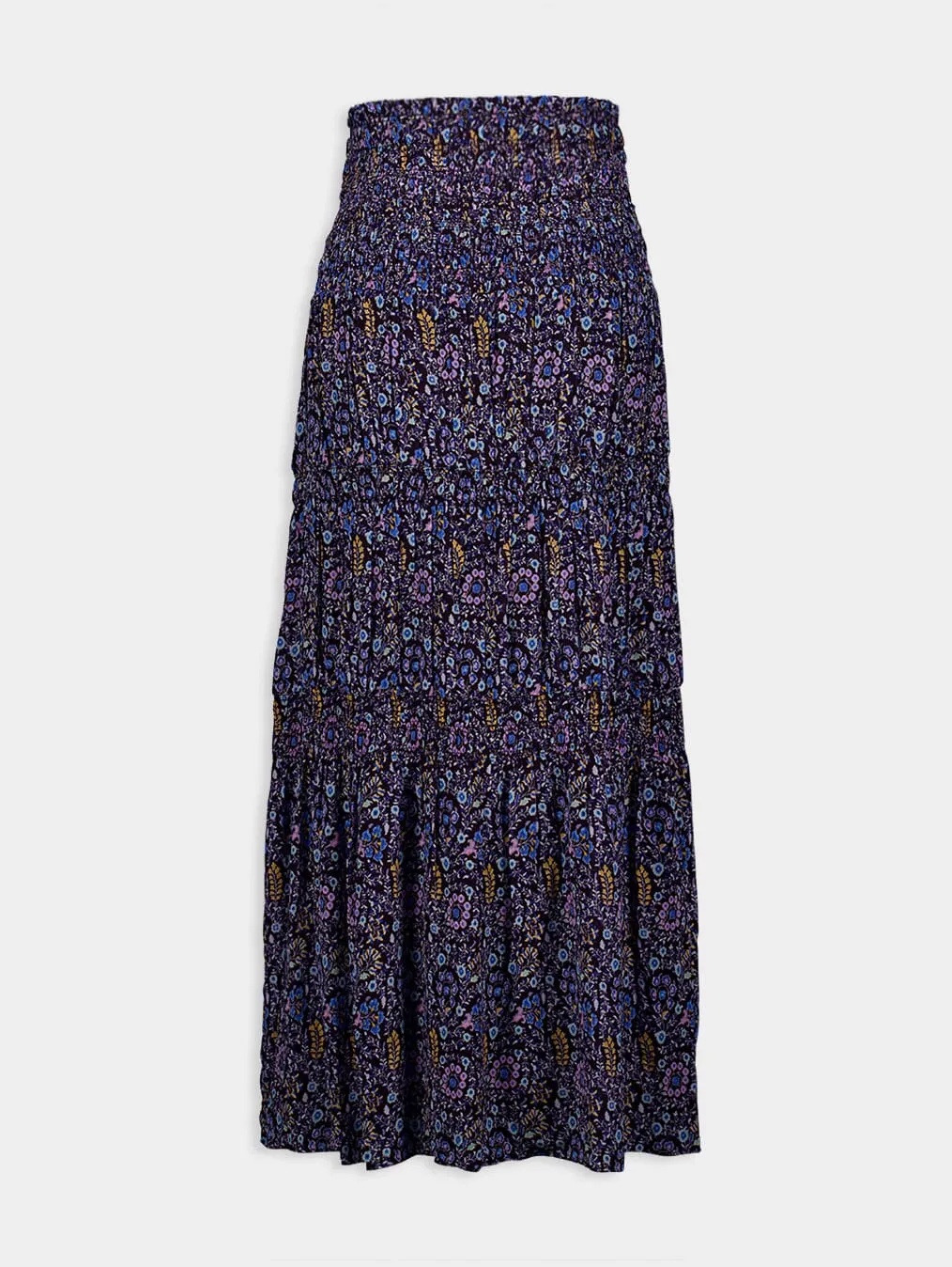Midi Printed Cotton Skirt