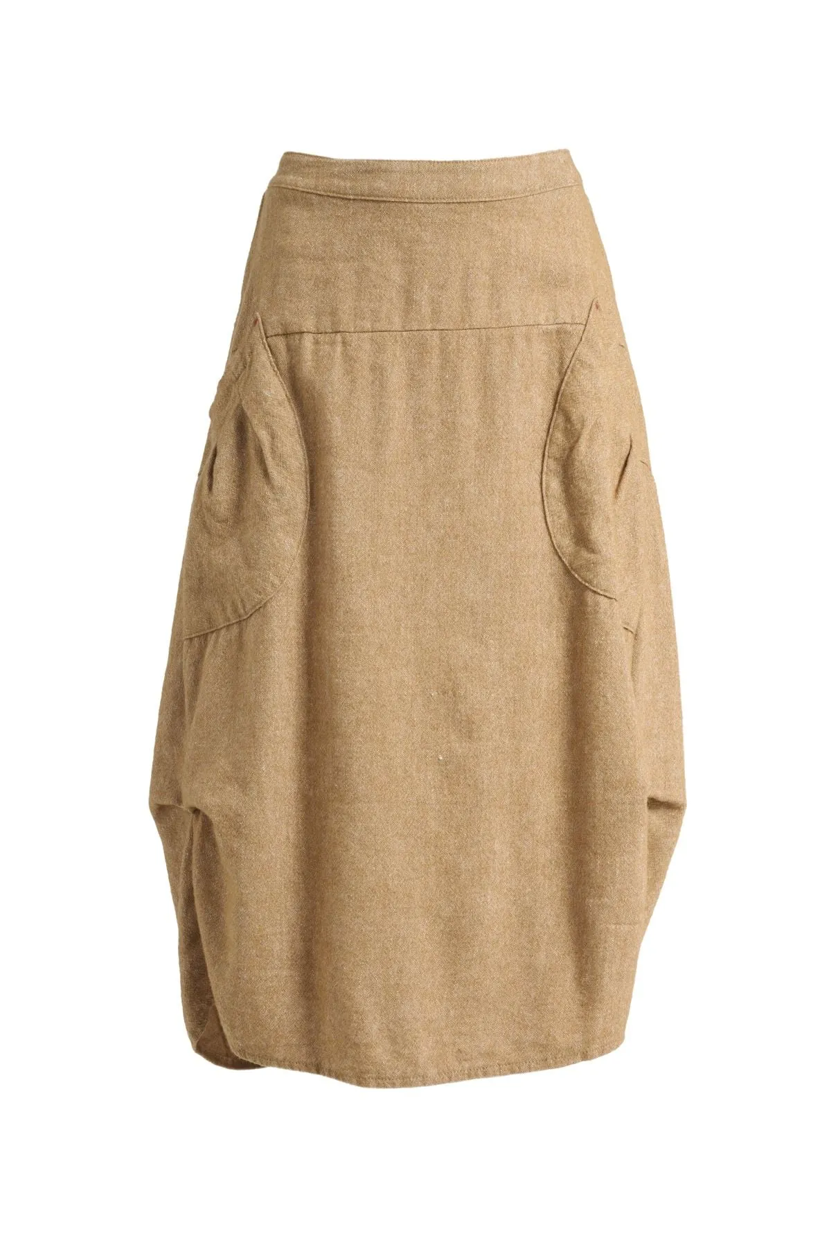 Milwaukee Haven Skirt Mustard in Wool/Linen | Pre-Order