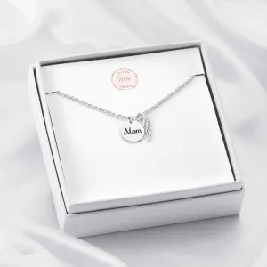 Mom Remembrance- Angel Wing Necklace