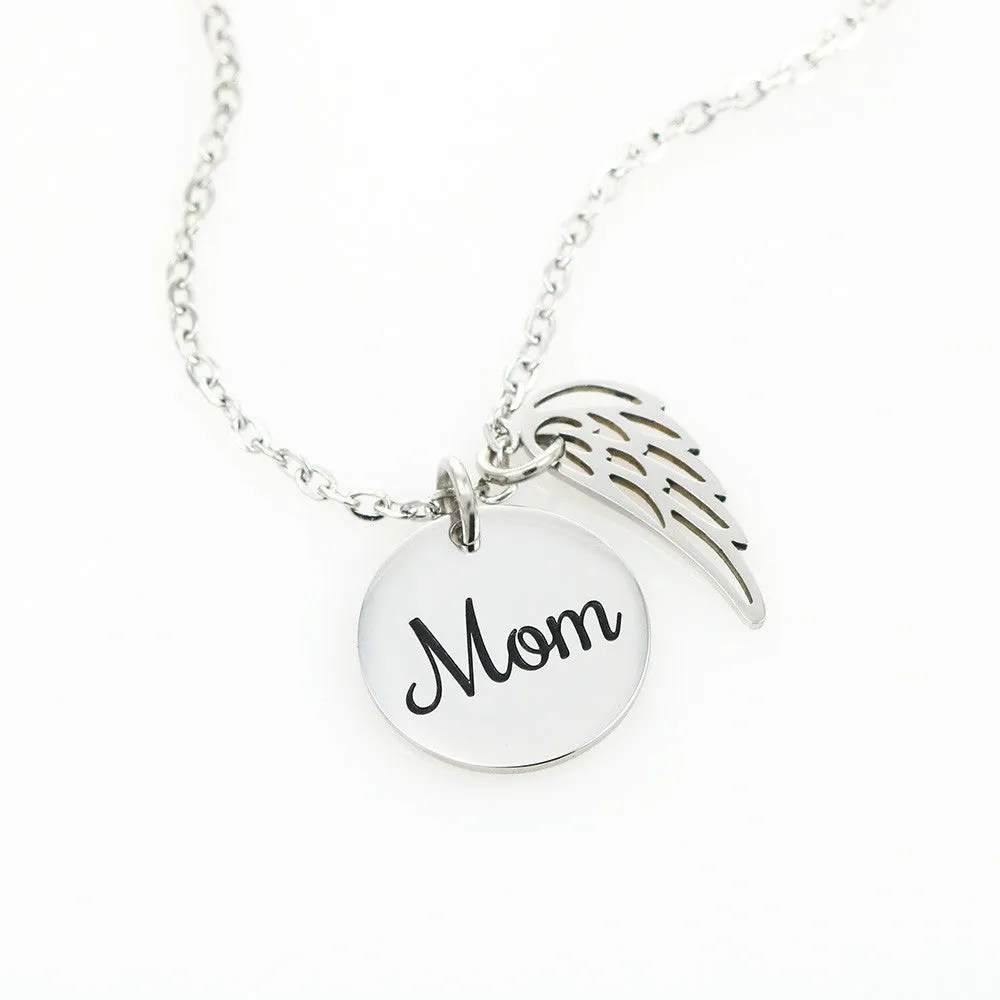 Mom Remembrance Necklace - I'll Hold You In My Heart