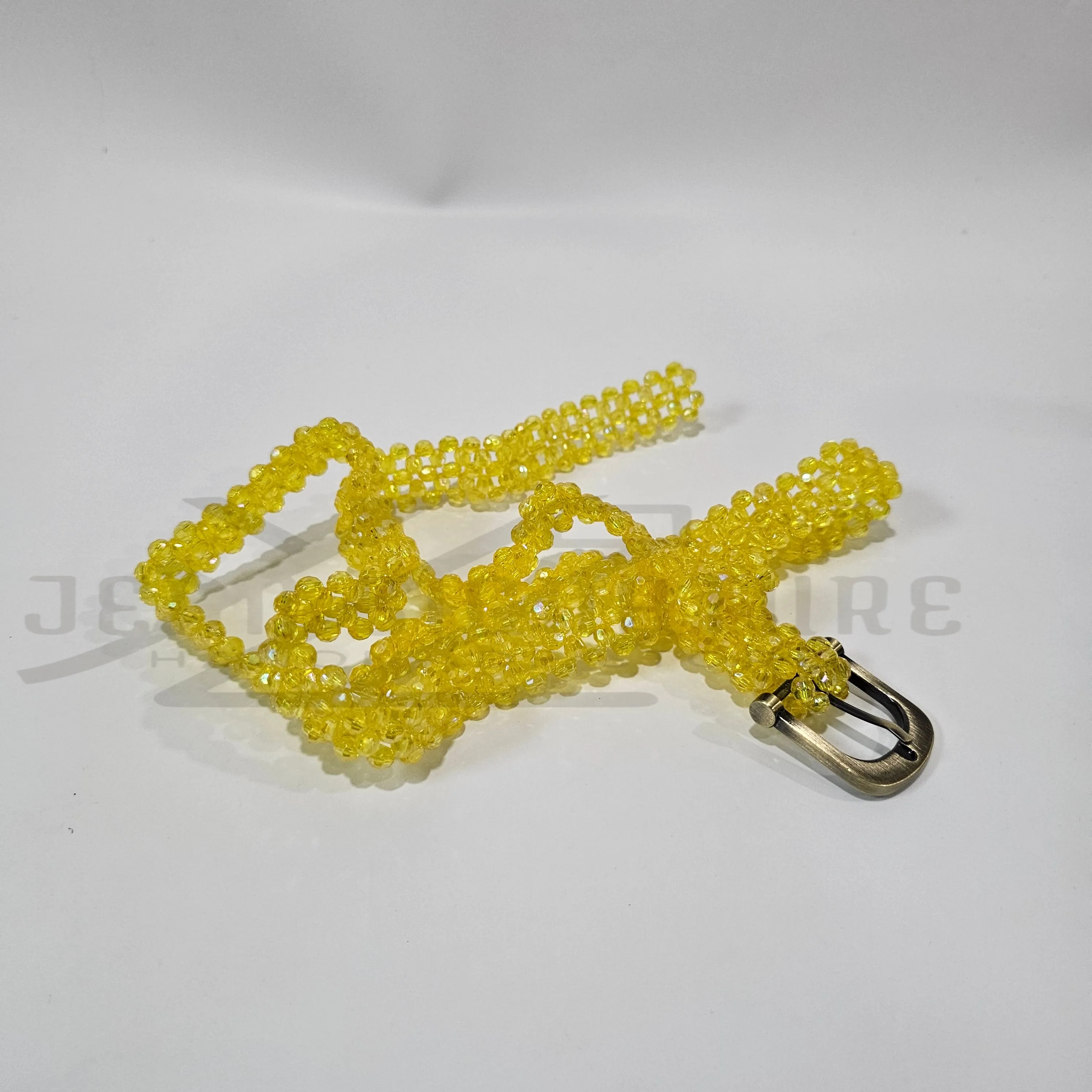 Moyo Beaded Belt - Yellow