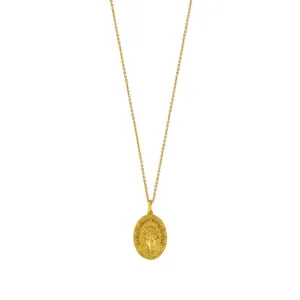 Nature Saint Necklace in Gold - Horse