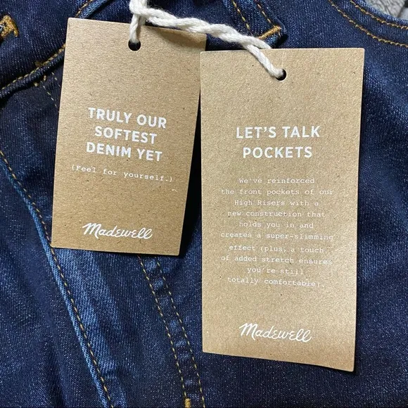NEW Madewell 9” High-Rise Skinny Jeans Dark Blue