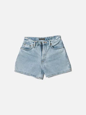 【Nudie Jeans】Maeve Shorts Sunny Blue / 天藍石洗 有機棉 女款寬鬆短版短褲