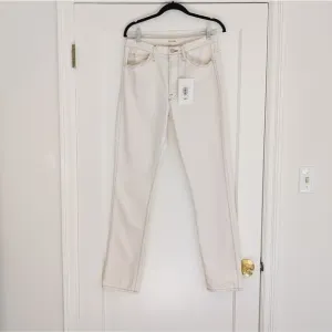 NWT Frame True Straight Full Length Off-white Jeans, size 28
