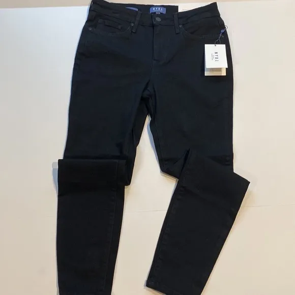NYDJ SZ 6 Black Skinny Denim Jeans New D6