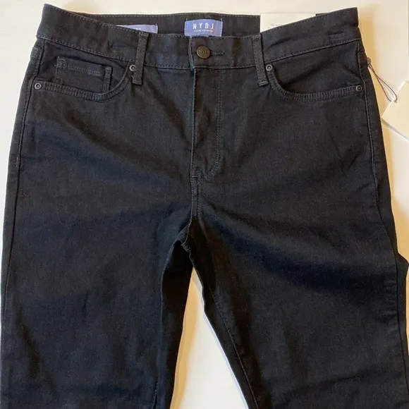 NYDJ SZ 6 Black Skinny Denim Jeans New D6