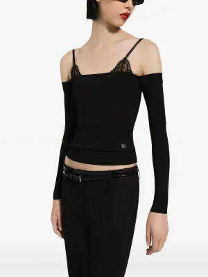 Off-Shoulder Black Top
