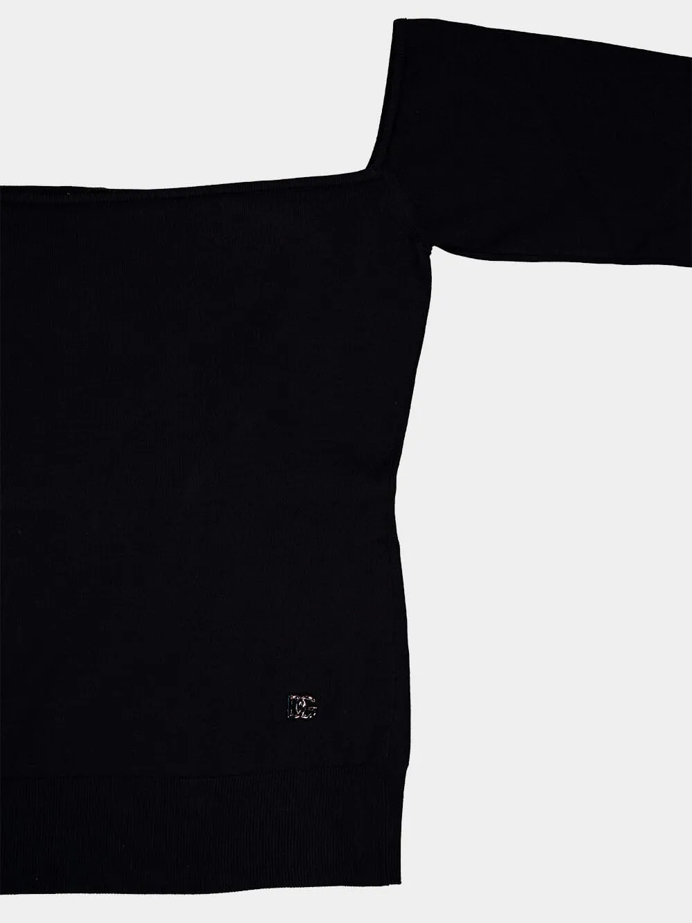 Off-Shoulder Black Top