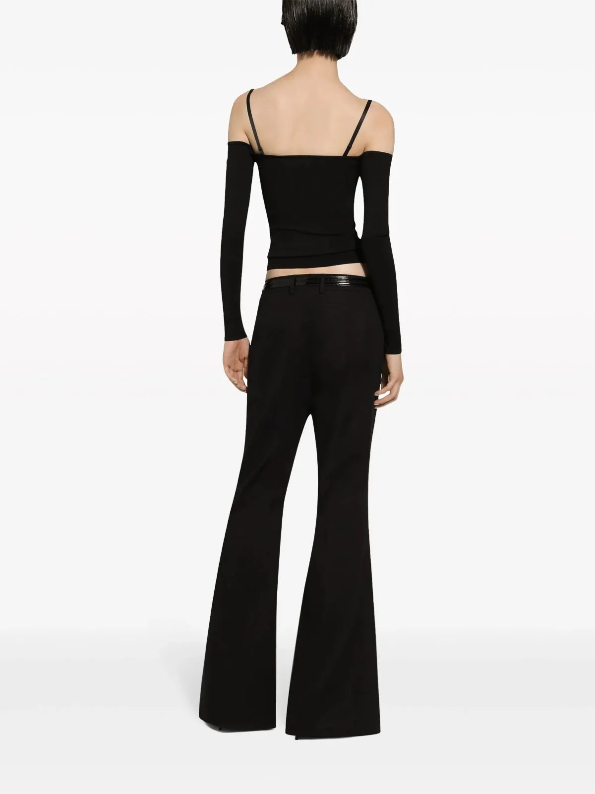 Off-Shoulder Black Top