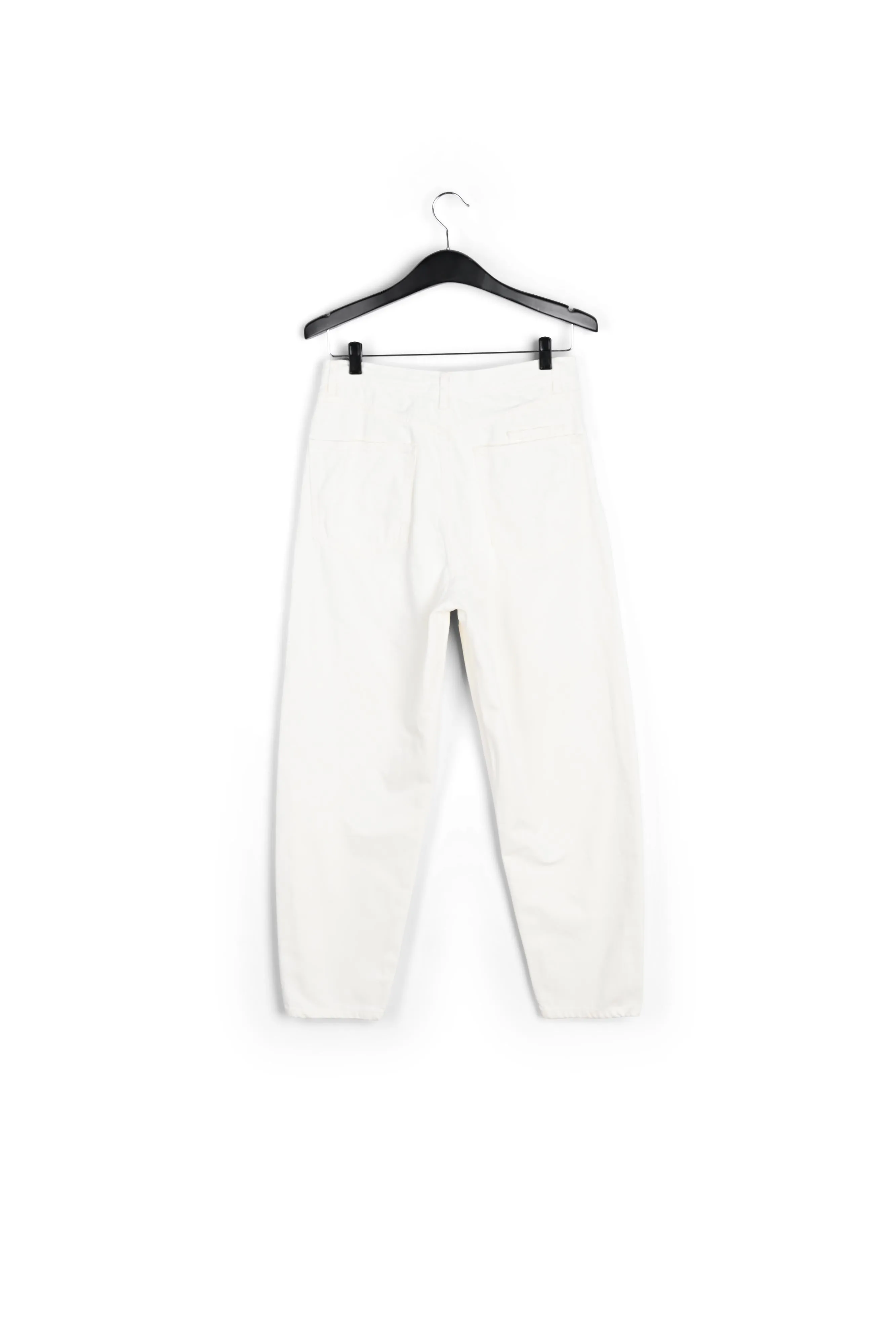 Off-white high-waisted loose-fit jeans