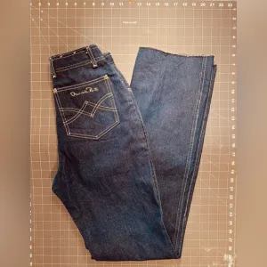 Oscar De La Renta Vintage No Stretch Denim High Rise Straight Leg Jeans 2 #0643