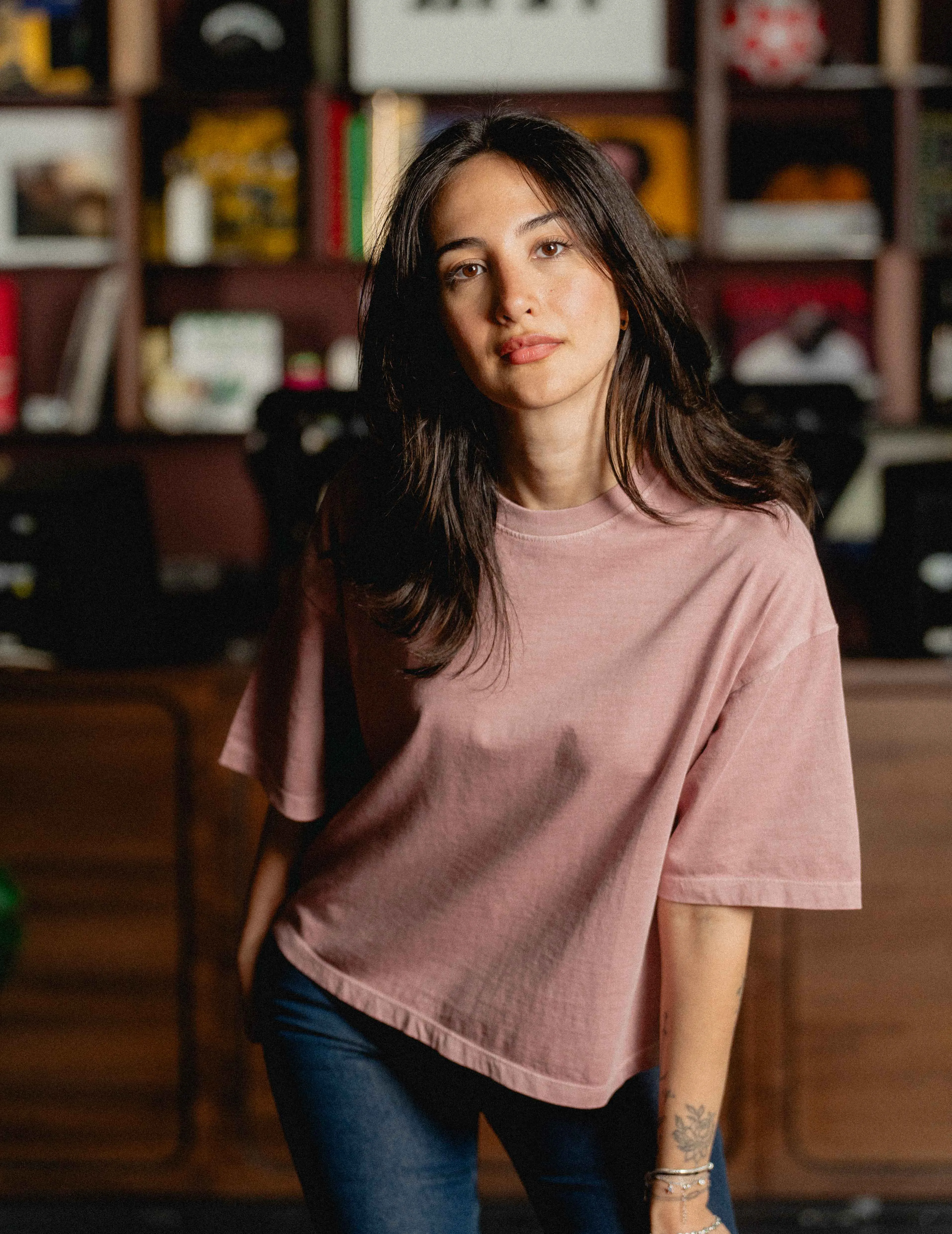 Oversized Tee - Vintage Heavyweight Washed Red