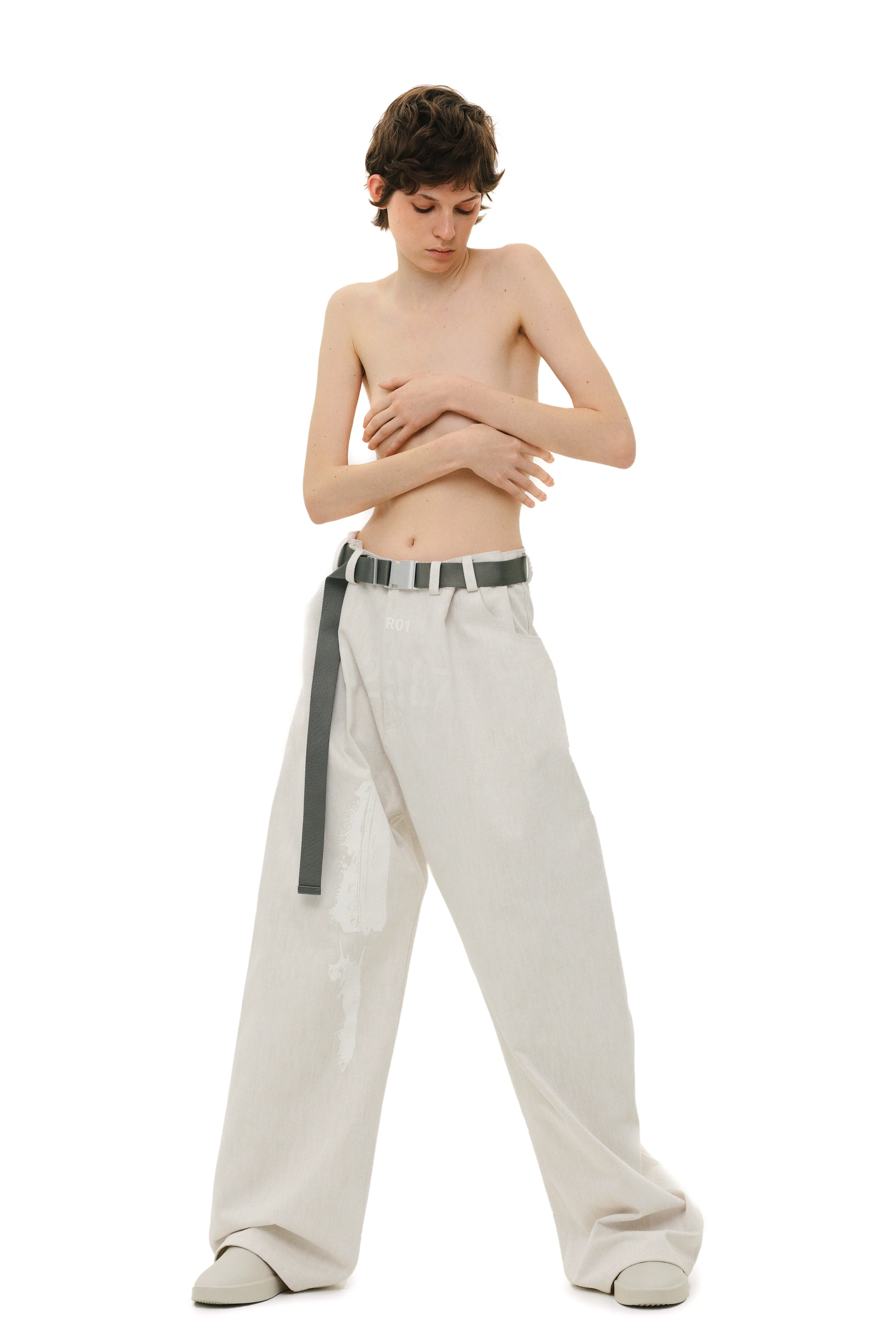 Paintbrushed Loose Jeans