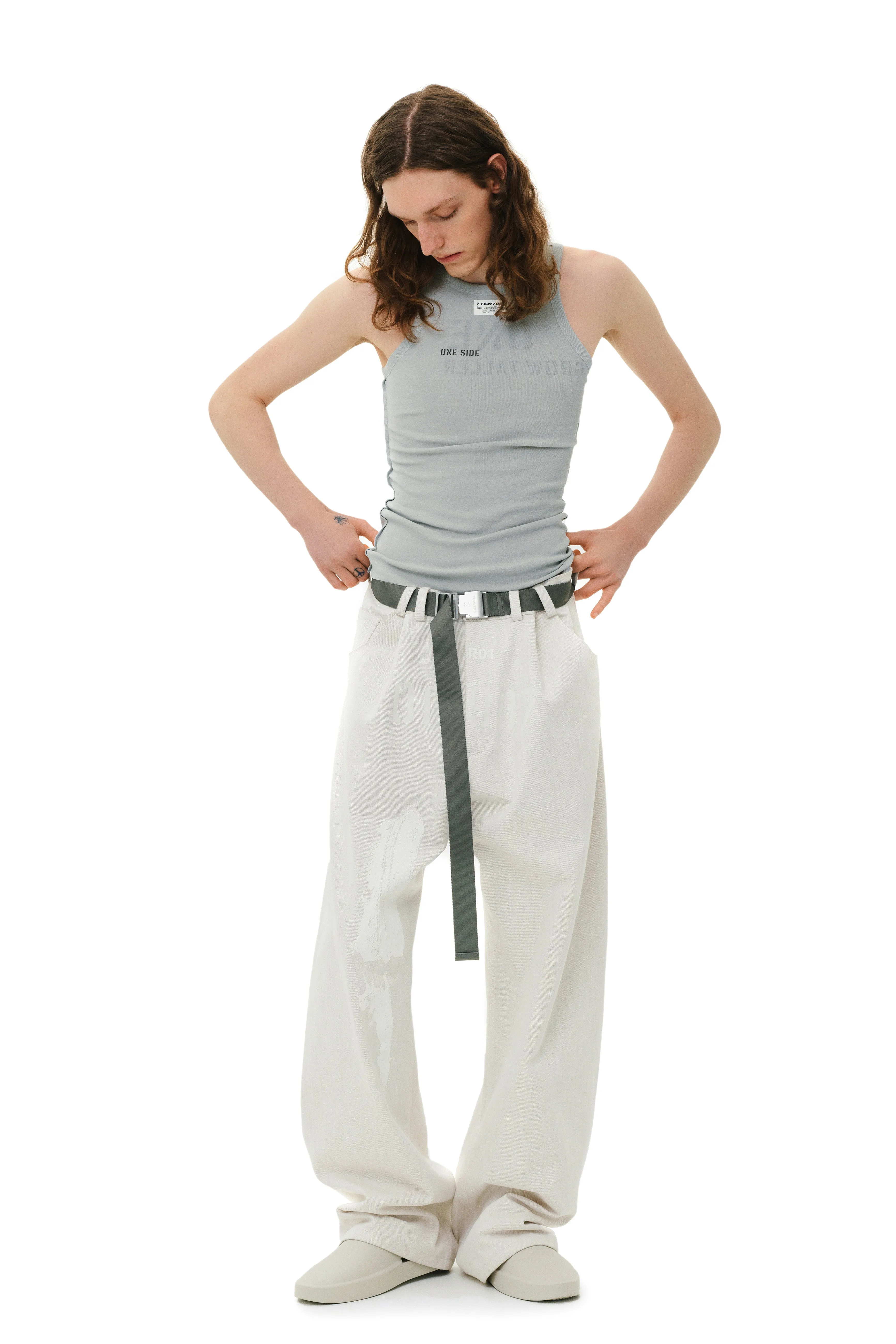 Paintbrushed Loose Jeans