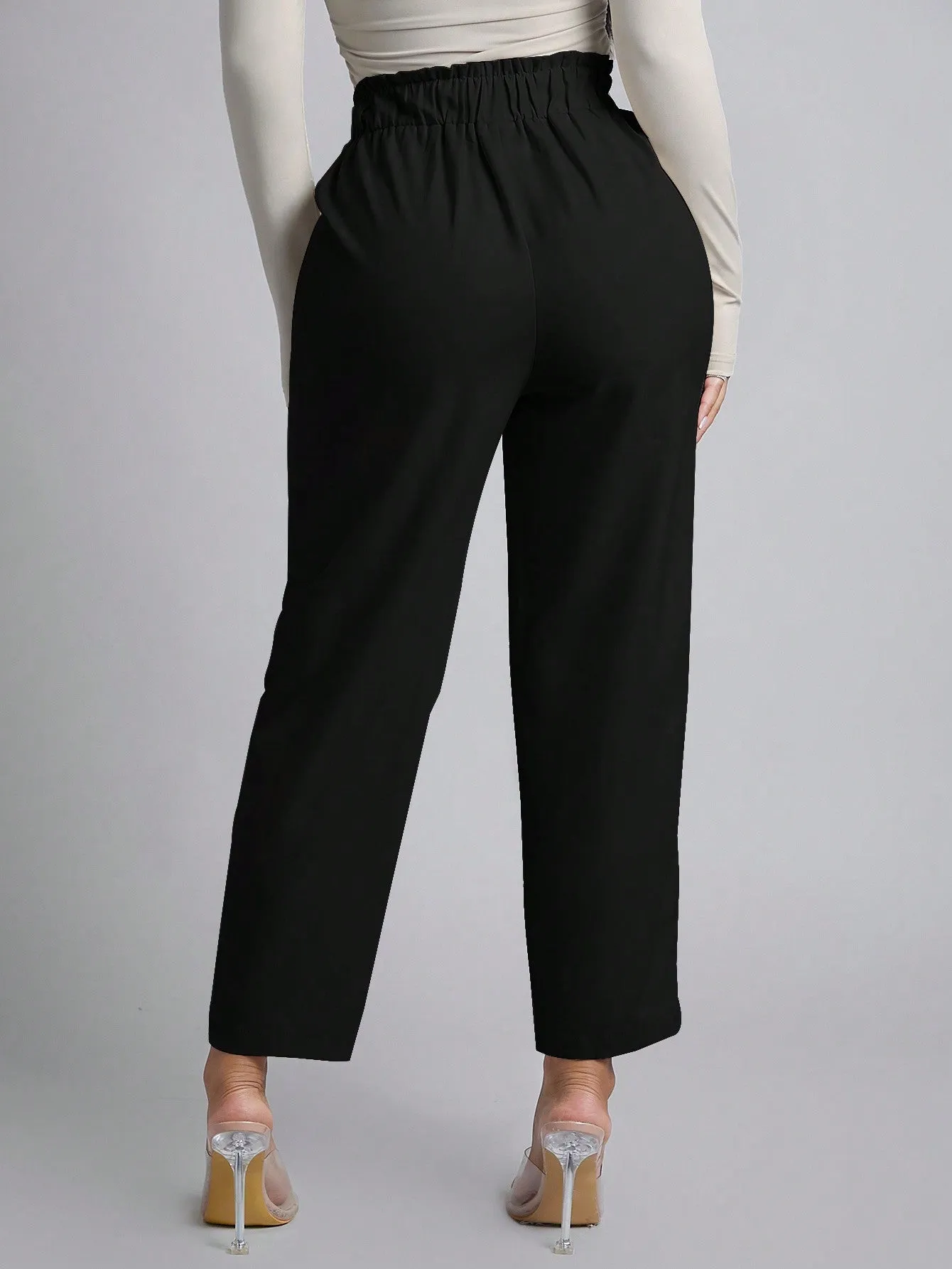 Pantalones Plisados con Cinturón Alto - Cherry Vibes CR