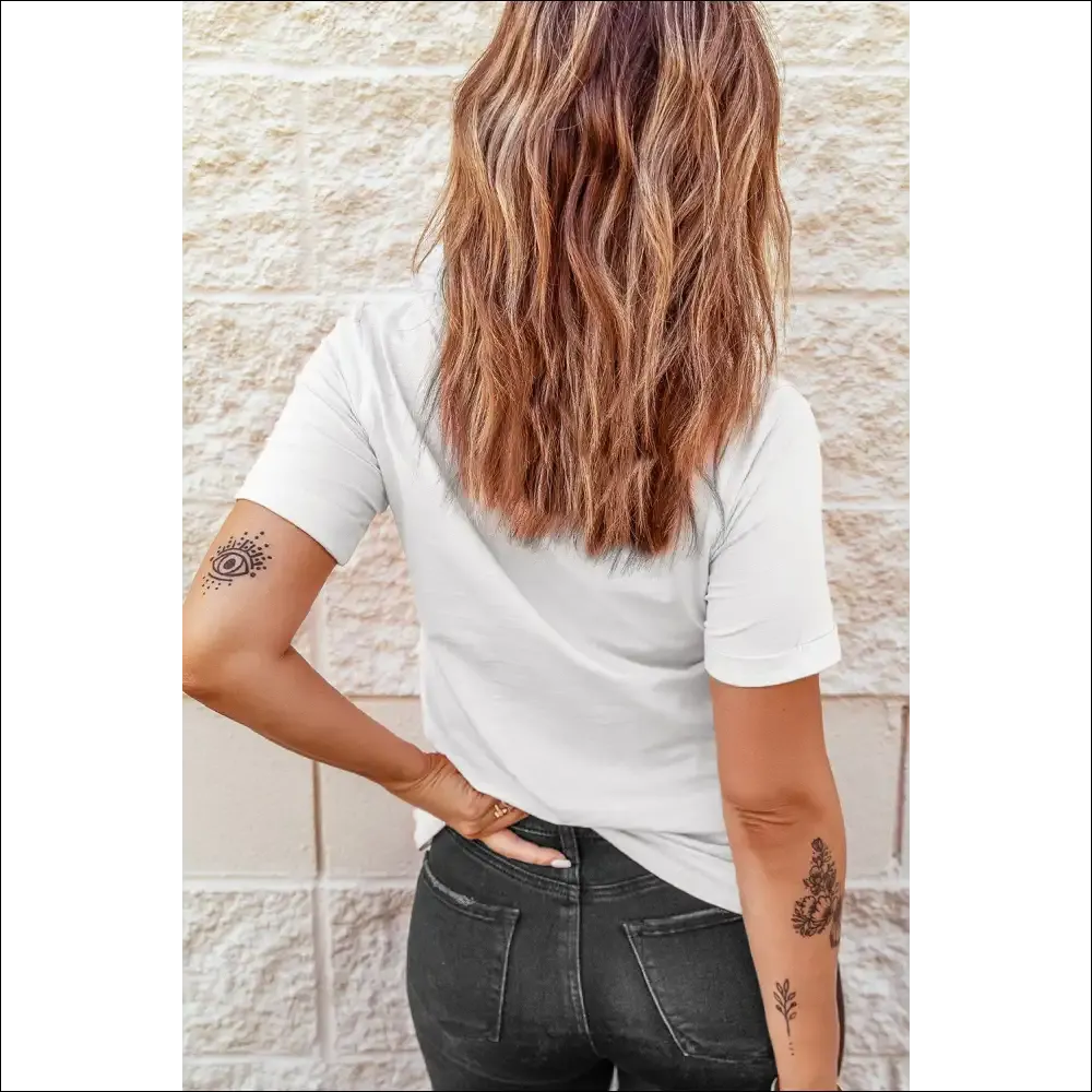Patriotic Bow Knot White Tee